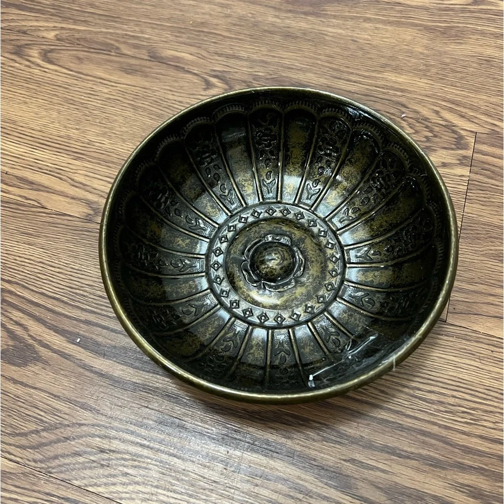 NEW Turkish Moroccan Brown Handmade Bowl